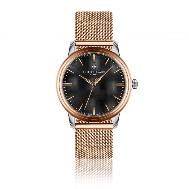 Zurich rose gold mesh