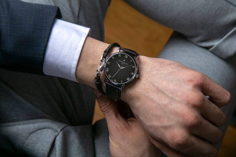 Silver Bern black croco leather - Image 2