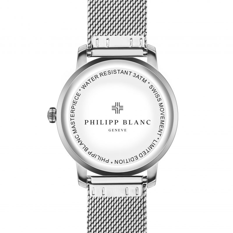 Geneva white dial silver mesh - Image 5