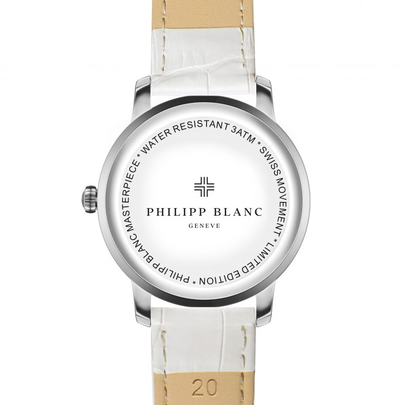 Geneva white dial white croco leather - Image 5