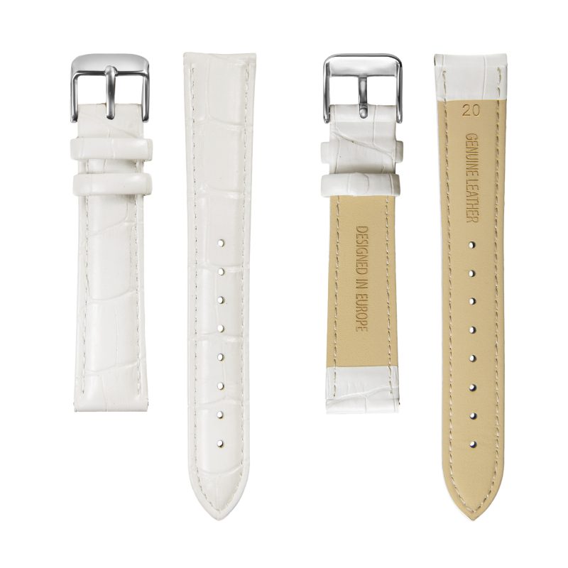 Geneva white dial white croco leather - Image 7