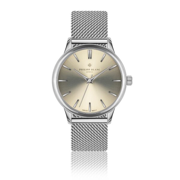 Silver Lugano silver mesh