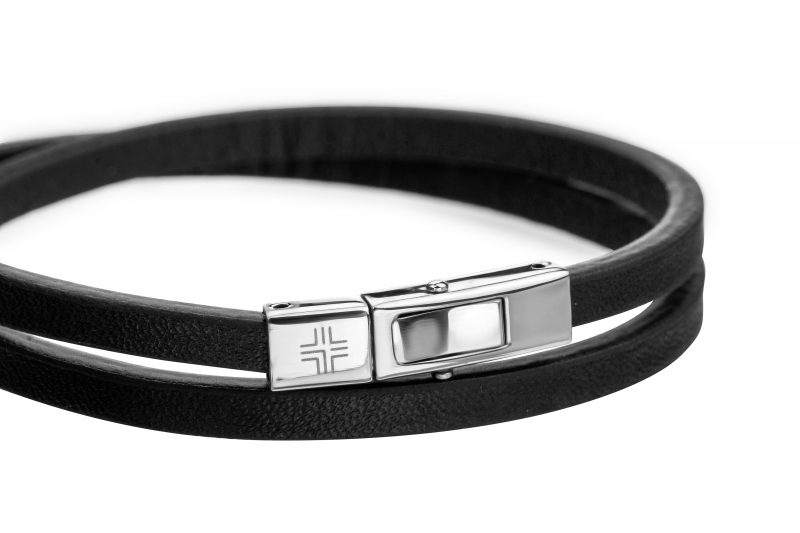 Gift set Black/Silver Genuine leather/Stainless steel - Image 4