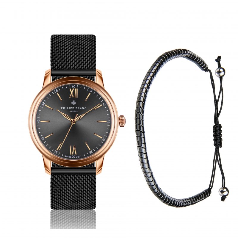 Geneva black mesh set
