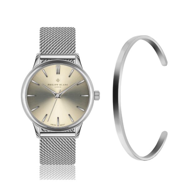 Lugano silver mesh set