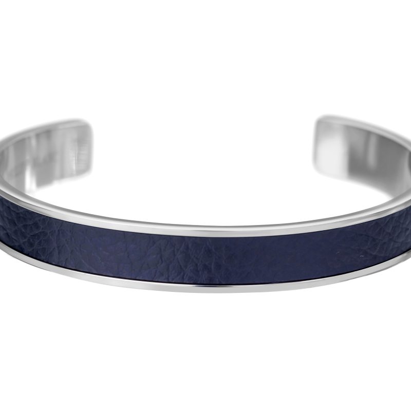 Simon Dark blue/Silver Genuine Leather/Stainless steel - Image 2