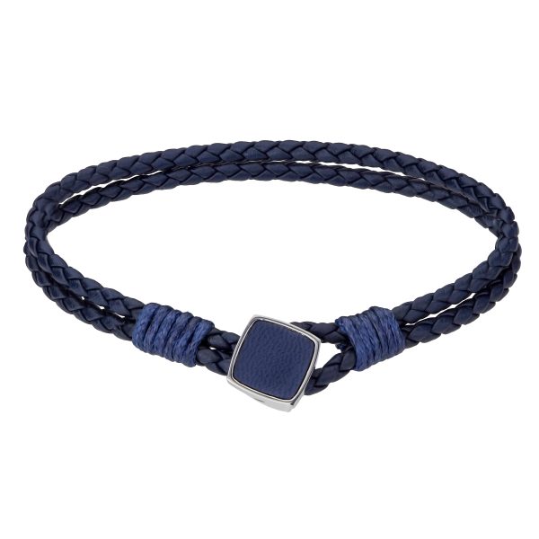 Martin  Dark blue/Silver Genuine Leather/Stainless steel