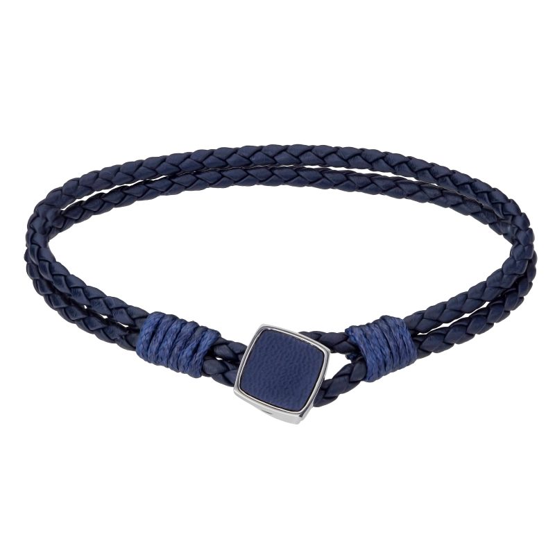 Martin  Dark blue/Silver Genuine Leather/Stainless steel