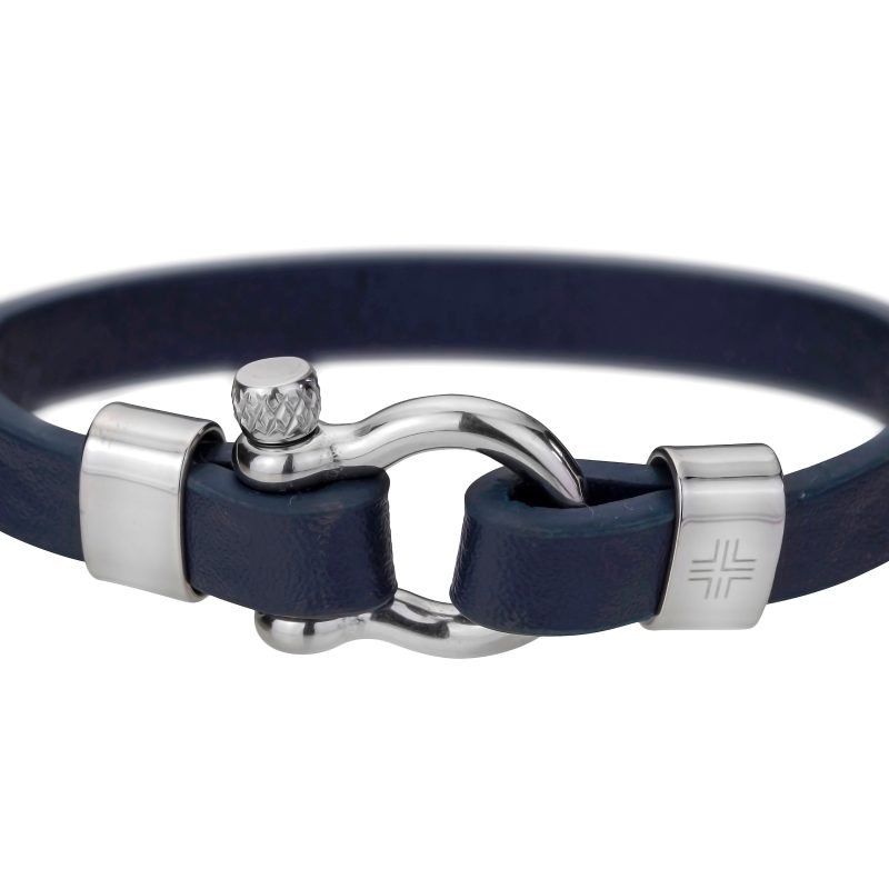 Paul Dark blue/Silver Genuine Leather/Stainless steel - Image 2