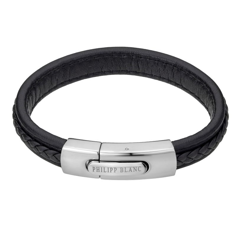 Henry Black/Silver Genuine Leather/Stainless steel