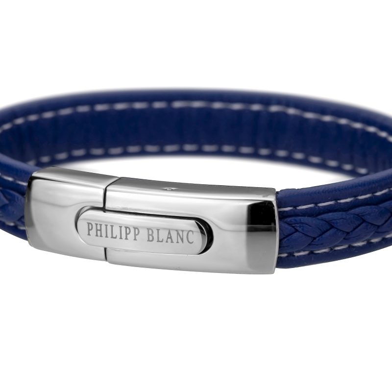 Henry Dark blue/Silver Genuine Leather/Stainless steel - Image 2