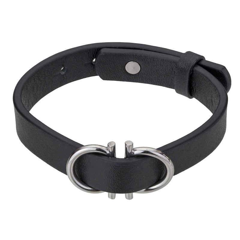 Christian  Black/Silver Genuine Leather/Stainless steel