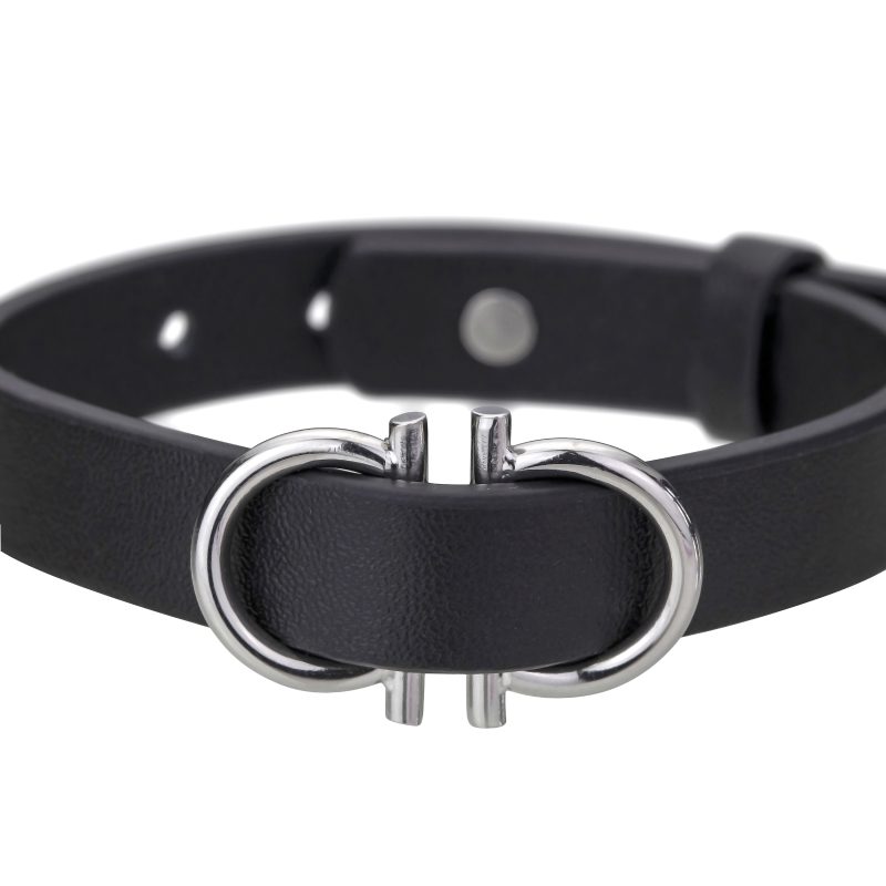 Christian  Black/Silver Genuine Leather/Stainless steel - Image 2