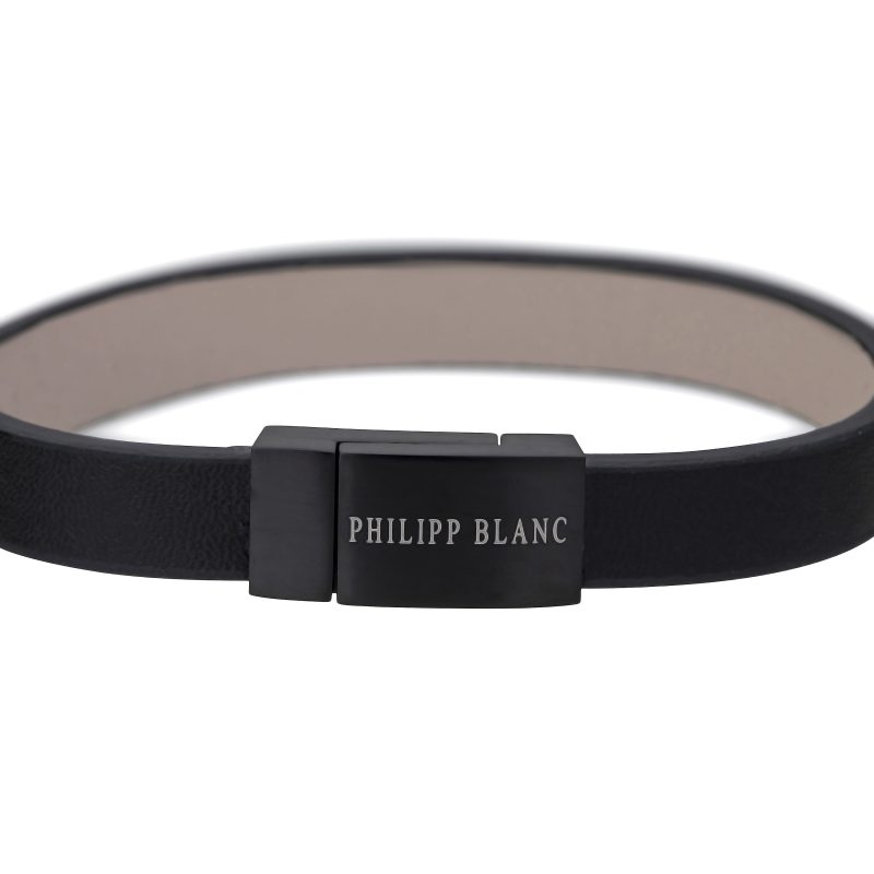 Anton Black Genuine Leather/Stainless steel - Image 2
