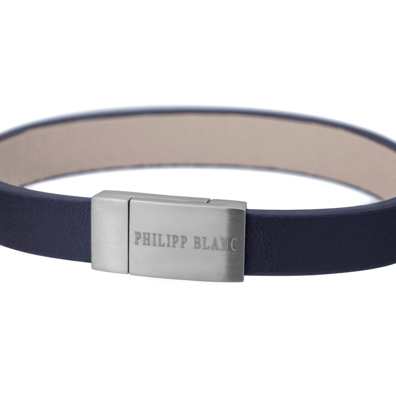 Paul Dark blue/Silver Genuine Leather/Stainless steel - Image 2