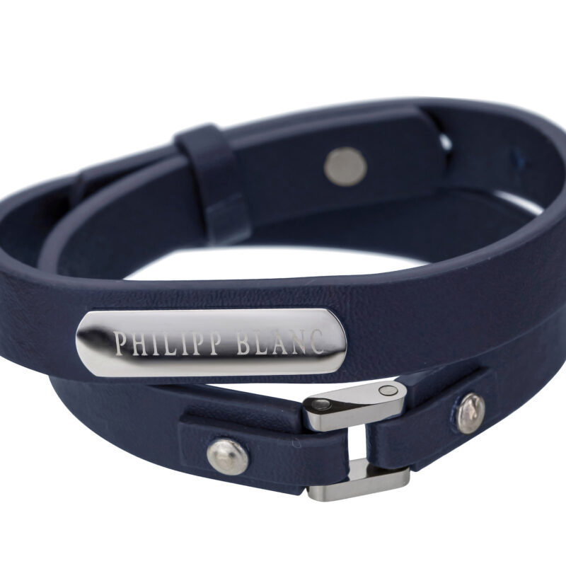 Andreas  Dark blue/Silver Genuine Leather/Stainless steel - Image 2