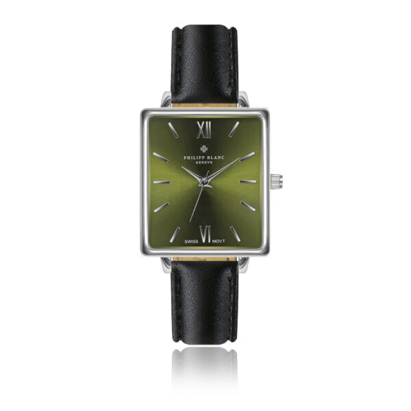 Morges black leather
