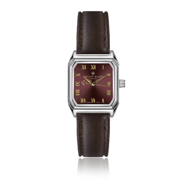 Martigny Brown Padded and stitched smooth