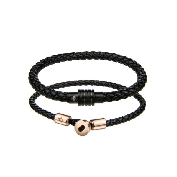 Adam Black/ Rose gold  Genuine leather