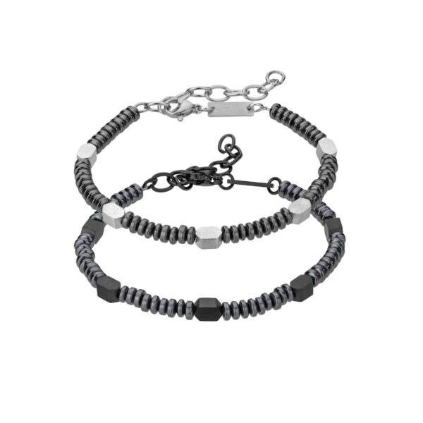 David Silver/Black  Stainless steel