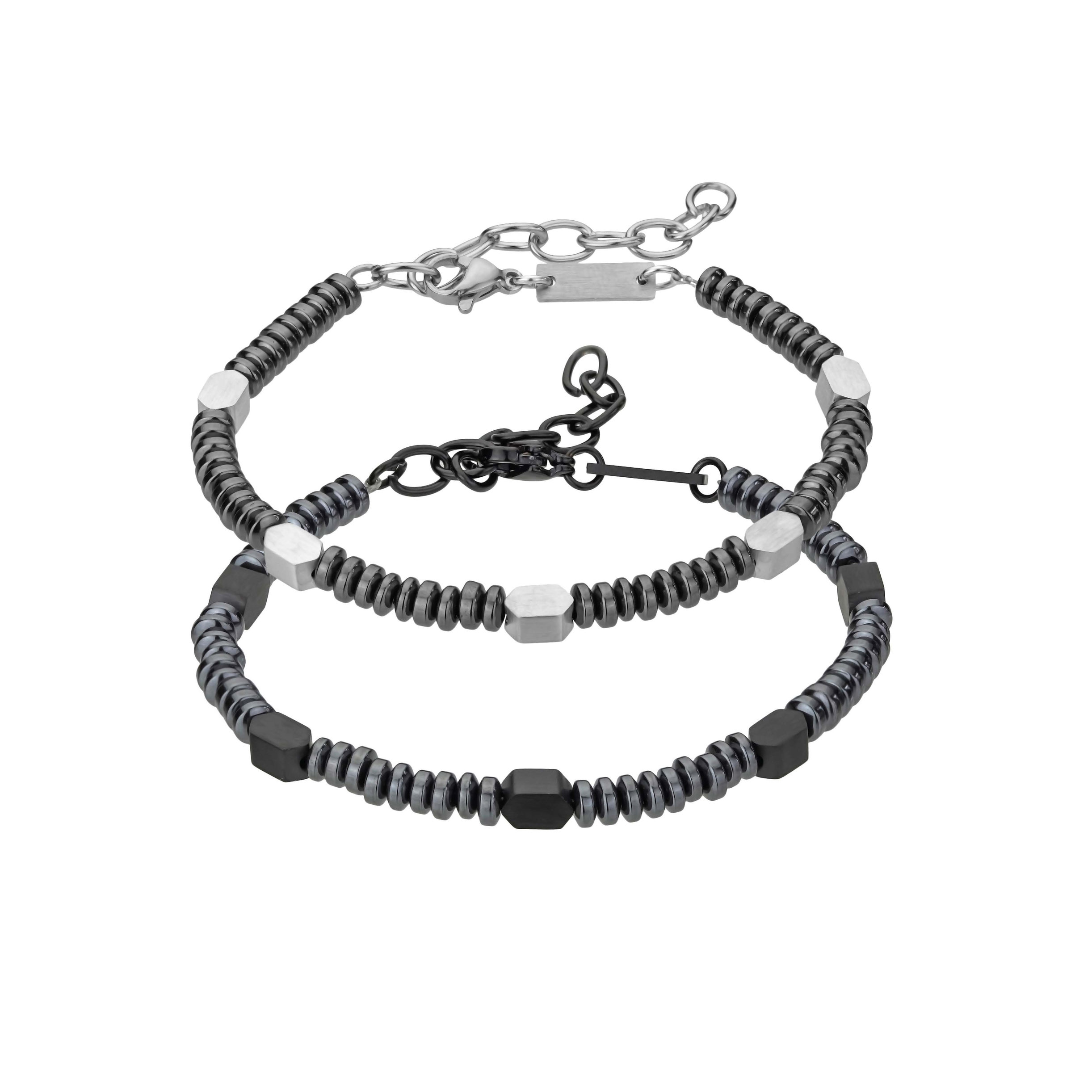 David Silver/Black Stainless steel