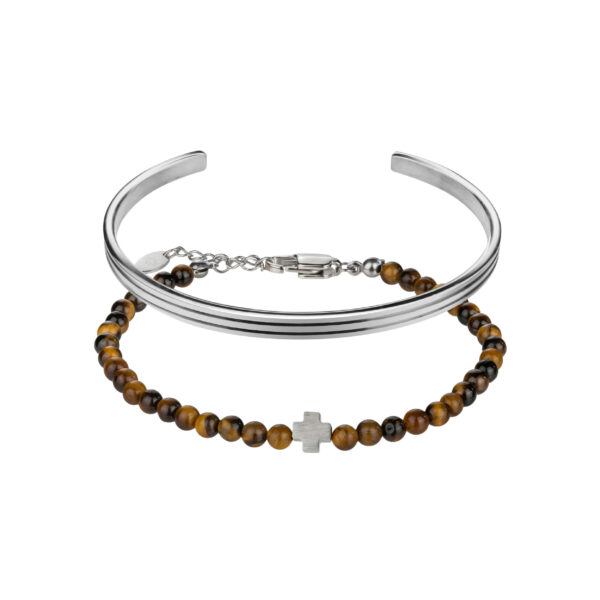 Thomas Silver/Brown Stainless steel